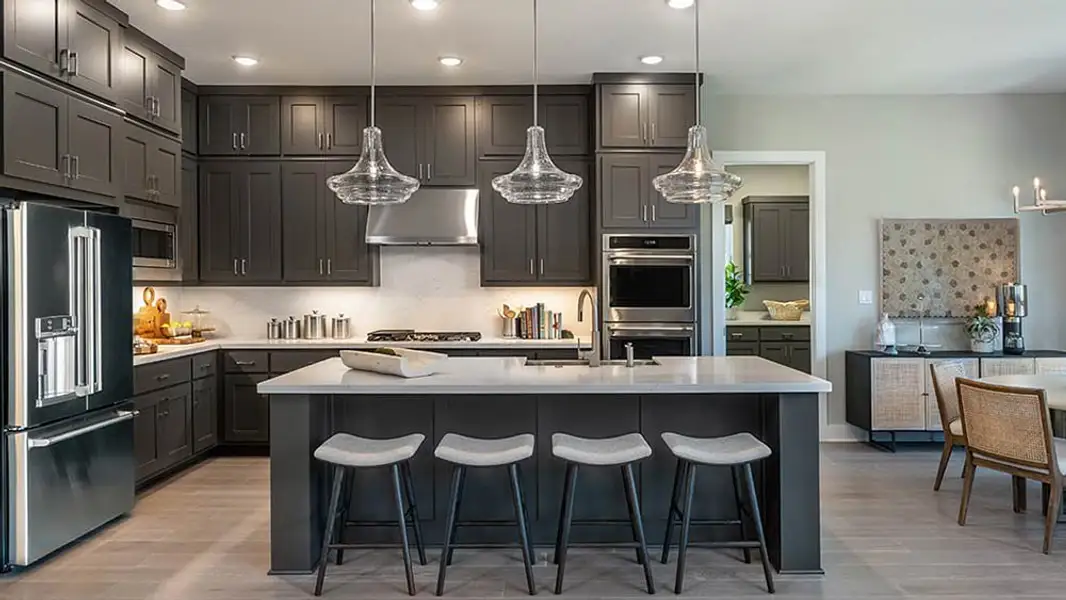 Furnished interior view inside a new home in Travisso, Leander (Image 3).