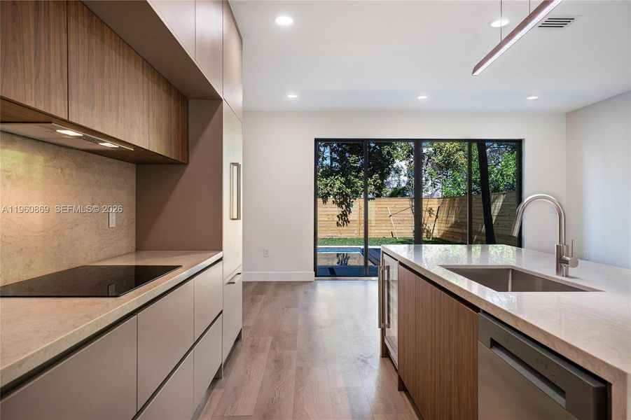 Furnished interior view inside a new home in , Miami (Image 14).