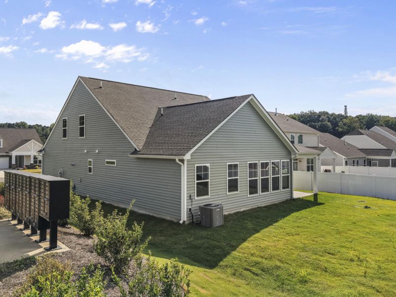 Exterior details and patio area of a home in Hopewell Garden, Winston-Salem (Image 4).
