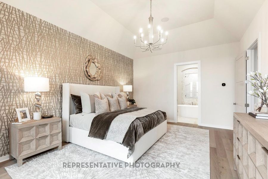 Furnished interior view inside a new home in Sienna, Missouri City (Image 12).