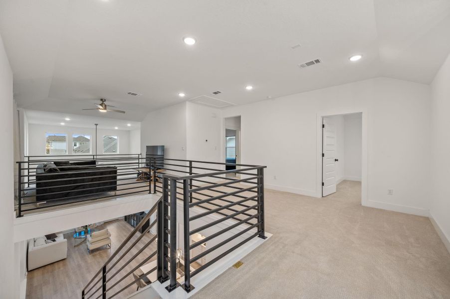 Second floor landing - lots  of space for extra seating maybe a quiet reading nook with lots of natural light