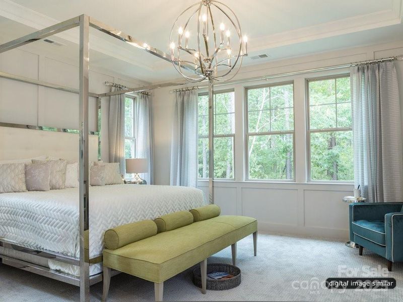 Furnished interior view inside a new home in , Charlotte (Image 4).