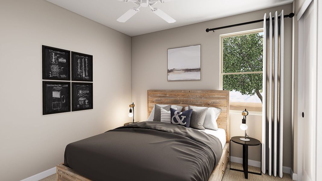 Representative furnished interior of a home built from the Orchard Plan 3003 by Tri Pointe Homes in Waterston Central, Gilbert (Image 10).