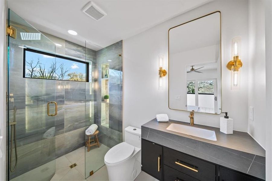 Furnished interior view inside a new home in , Atlanta (Image 9).