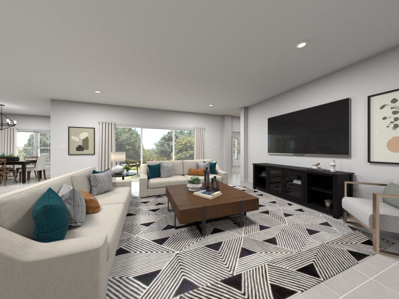 Representative furnished interior of a home built from the Roman by Meritage Homes in Paloma Creek - Signature Series, Surprise (Image 9).