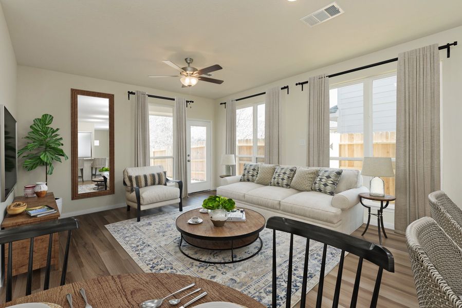 Representative furnished interior of a home built from the The 1419 by Stylecraft Builders in Hilltop Heights, Waco (Image 11). Representative furnished interior of a home built from the The 1419 by Stylecraft Builders in Hilltop Heights, Waco (Image 11).