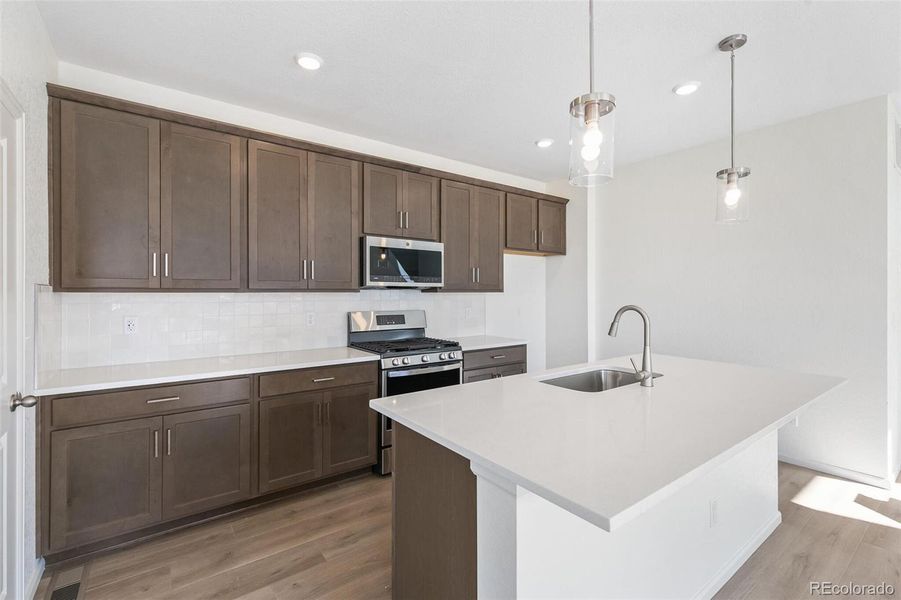 Furnished interior view inside a new home in , Aurora (Image 5).