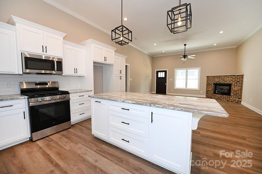 Furnished interior view inside a new home in , Hickory (Image 14).