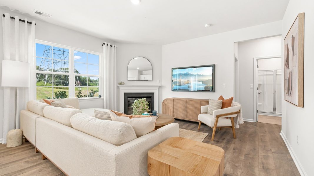 Furnished interior view inside a new home in Forest Creek, Winston-Salem (Image 9). Furnished interior view inside a new home in Forest Creek, Winston-Salem (Image 9).