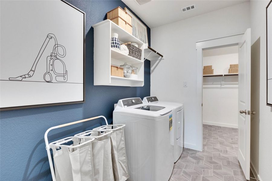 Furnished interior view inside a new home in Whisper South, San Marcos (Image 11).