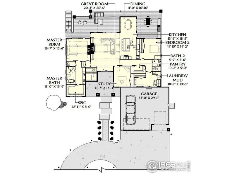 Lower floor plan