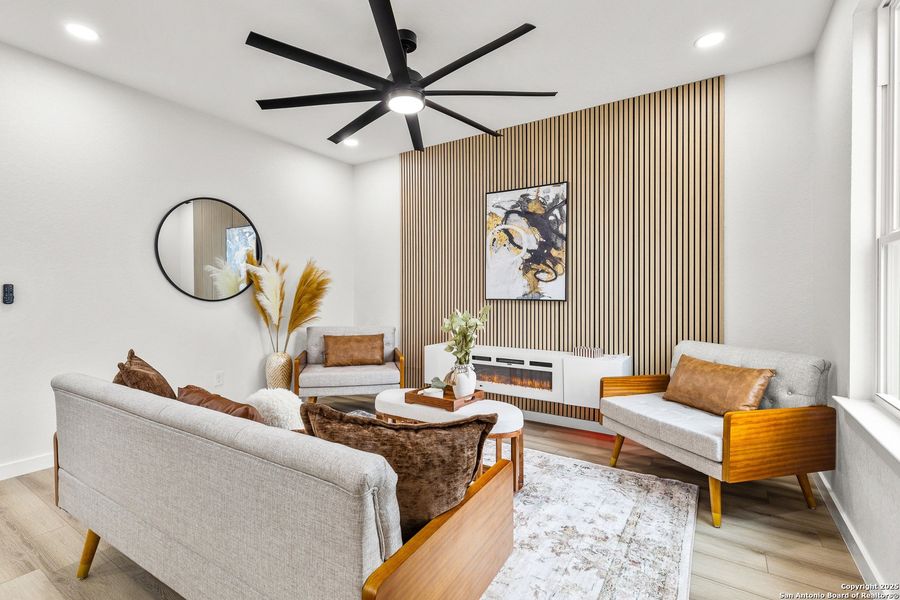 Furnished interior view inside a new home in , San Antonio (Image 13). Furnished interior view inside a new home in , San Antonio (Image 13).