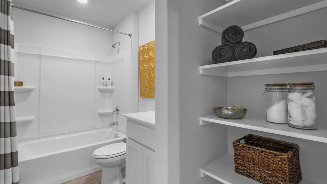 Representative furnished interior of a home built from the Texas Cali by D.R. Horton in The Hills at Reunion, Newark (Image 25). Representative furnished interior of a home built from the Texas Cali by D.R. Horton in The Hills at Reunion, Newark (Image 25).