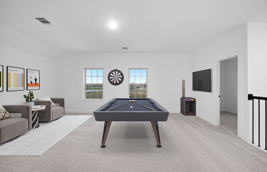 Furnished interior view inside a new home in Lago Mar, Texas City (Image 3). Furnished interior view inside a new home in Lago Mar, Texas City (Image 3).