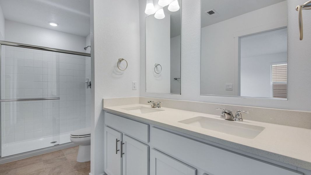 Furnished interior view inside a new home in Villas at Vantage, Berthoud (Image 10).