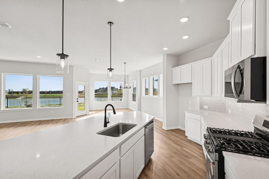 Furnished interior view inside a new home in Oakwood Estates, Waller (Image 8).