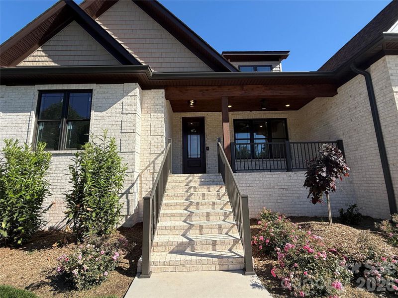 Exterior details and patio area of a home in , Conover (Image 20).