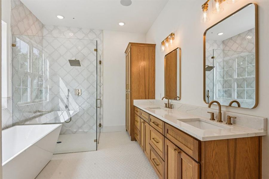 Furnished interior view inside a new home in , Burleson (Image 30).