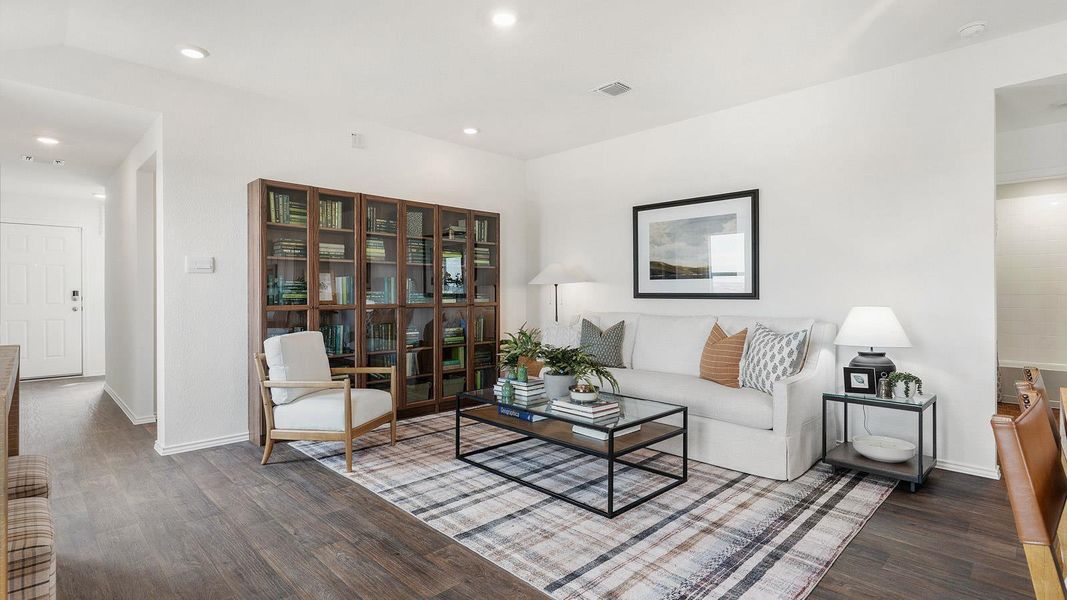 Furnished interior view inside a new home in Wayside, Uhland (Image 15).