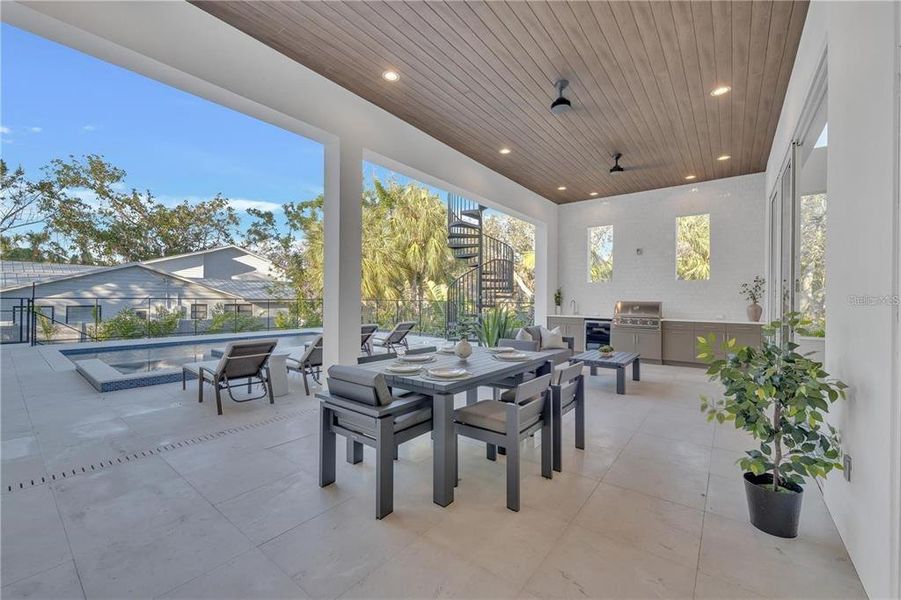 Exterior details and patio area of a home in , Sarasota (Image 27).
