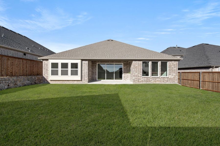 Exterior details and patio area of a home in Bridgewater, Midlothian (Image 21).