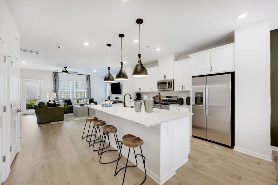 Furnished interior view inside a new home in Buffalo Townes, Garner (Image 9).