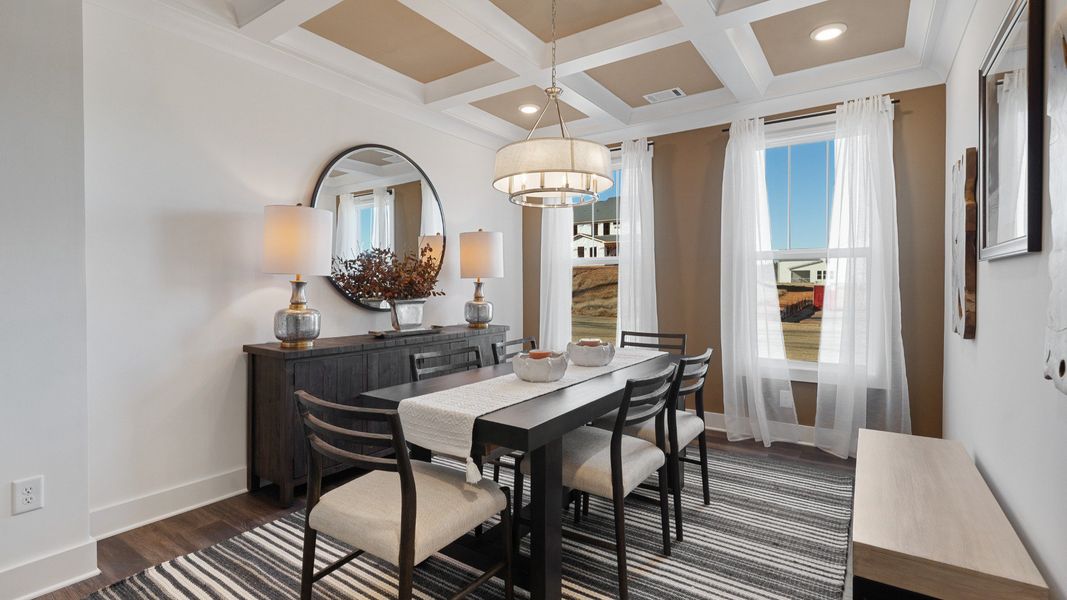 Representative furnished interior of a home built from the Cooper 3 by DRB Homes in Pelham Crossing, Greenville (Image 4).