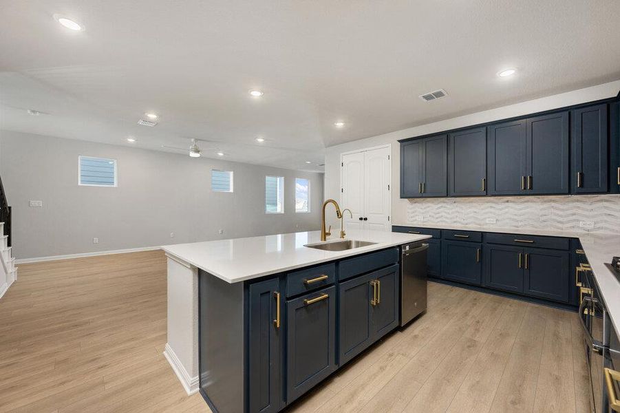 Furnished interior view inside a new home in Cannon Ranch, Dripping Springs (Image 14).