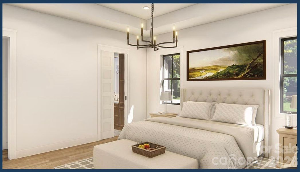 Furnished interior view inside a new home in , Marshville (Image 5).