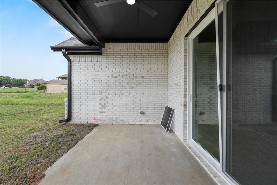 View of patio / terrace with ceiling fan View of patio / terrace with ceiling fan