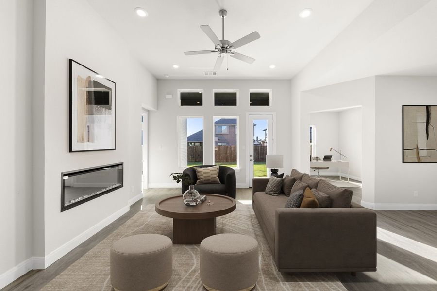 Furnished interior view inside a new home in West Crossing, Anna (Image 13). Furnished interior view inside a new home in West Crossing, Anna (Image 13).