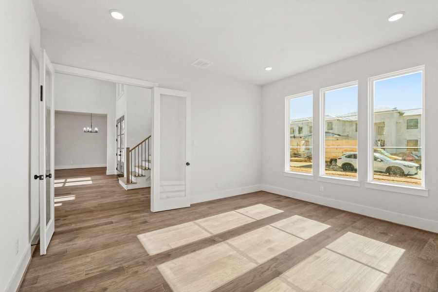 Spacious, unfurnished interior of a new home in Bridgeland, Cypress (Image 30). Spacious, unfurnished interior of a new home in Bridgeland, Cypress (Image 30).