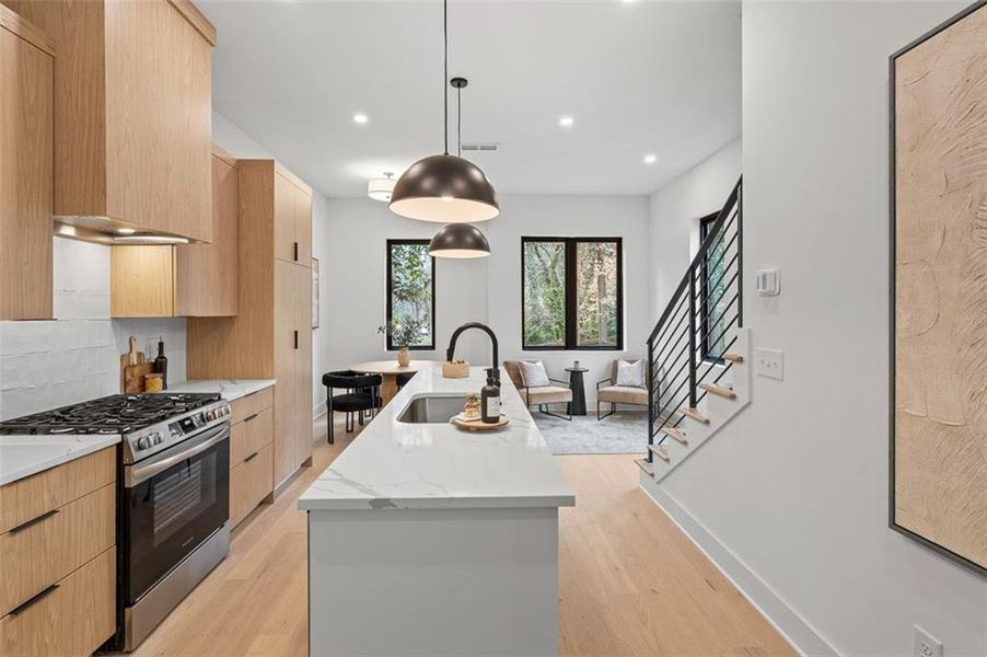 Furnished interior view inside a new home in , Atlanta (Image 5).