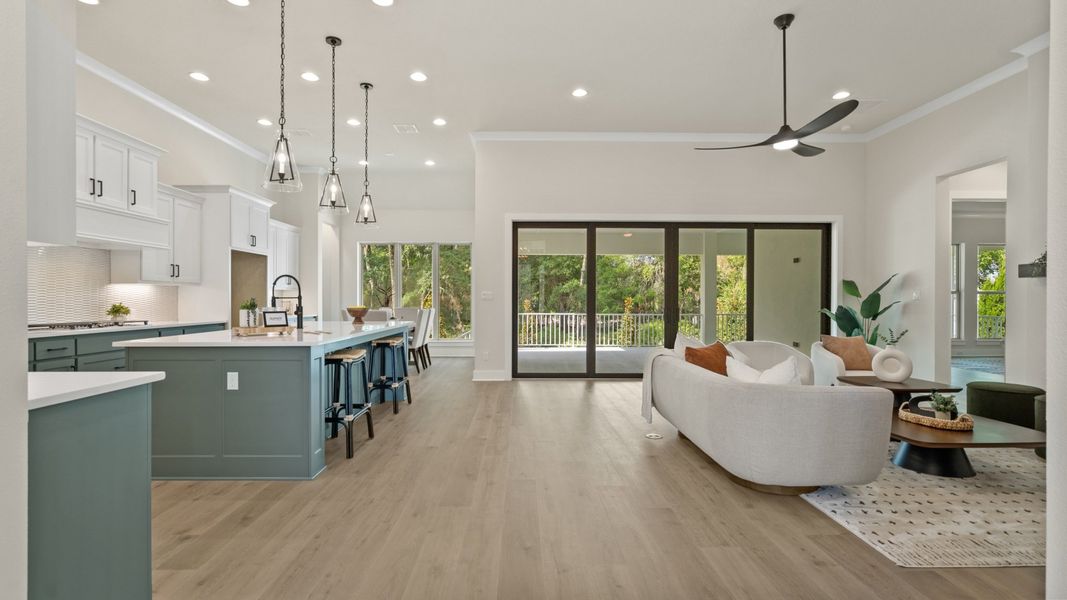 Representative furnished interior of a home built from the 2527F by Perry Homes in Southern Hills 80', Brooksville (Image 9).