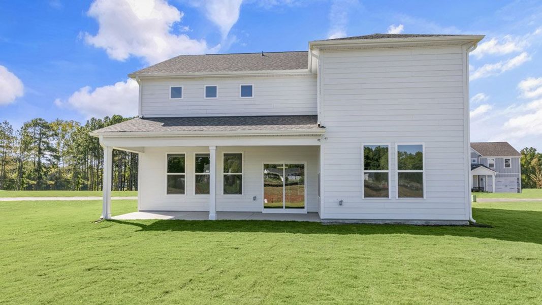 Exterior details and patio area of a home in The Manors at Martin Farms, Aberdeen (Image 14).