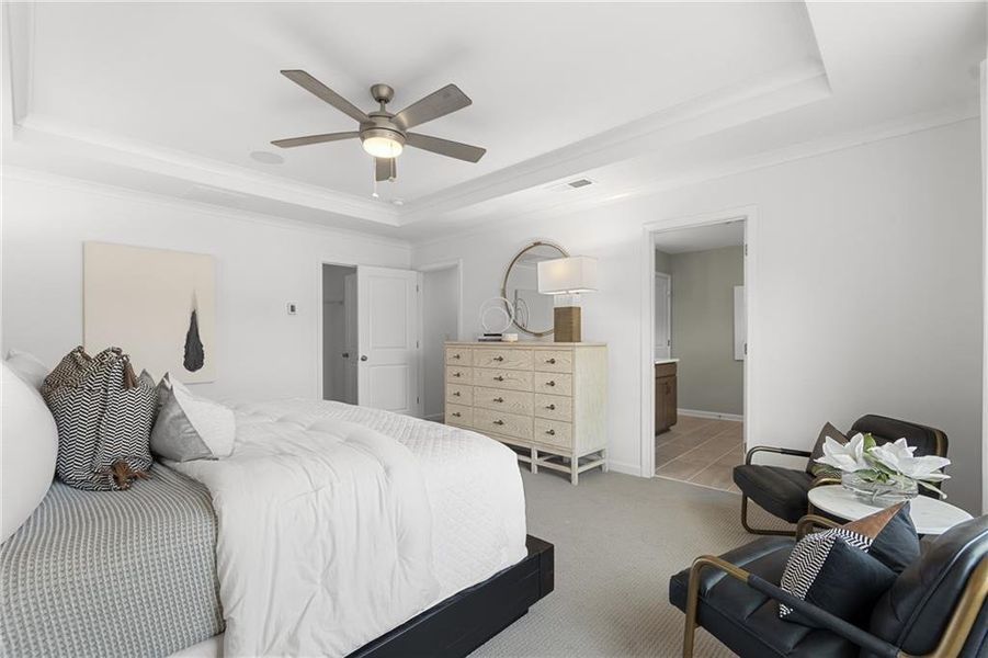 Furnished interior view inside a new home in Sierra Creek, Hoschton (Image 33).