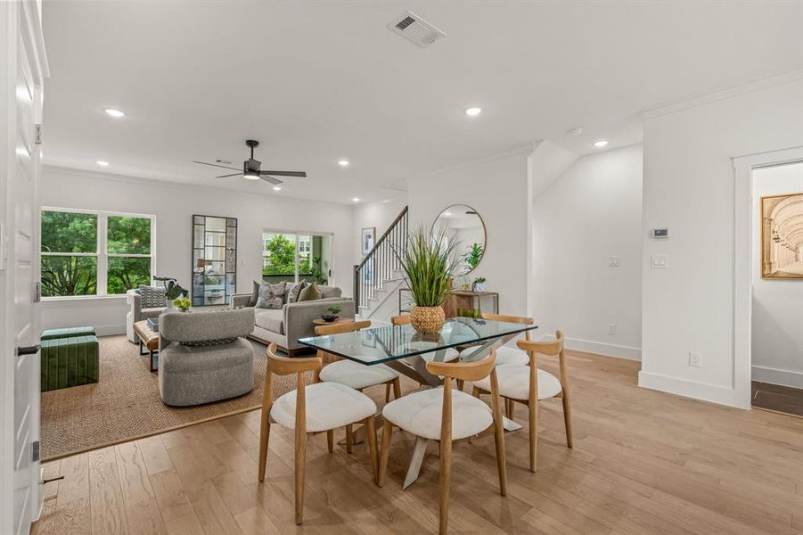 Furnished interior view inside a new home in , Fort Worth (Image 9).