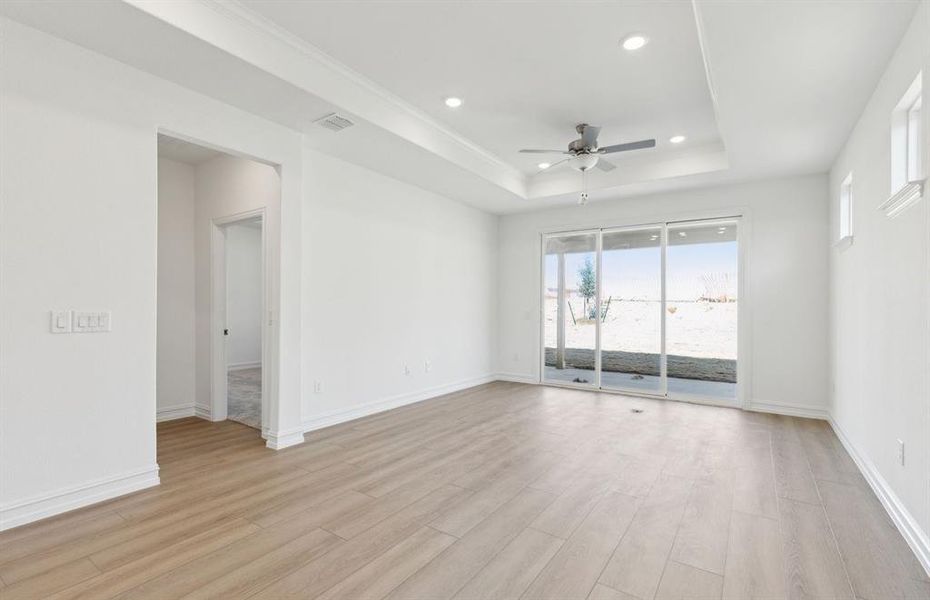 Airy gathering room with large windows *real home pictured Airy gathering room with large windows *real home pictured