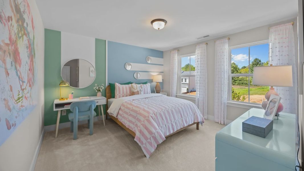 The Jordan Plan by DRB Homes in Farms at Bellingham, Mooresville, NC  - Bedroom 2