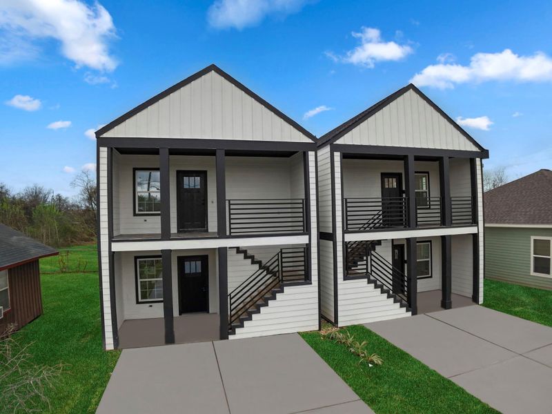 Front exterior of a new home in , Houston, TX, highlighting curb appeal (Image 29).