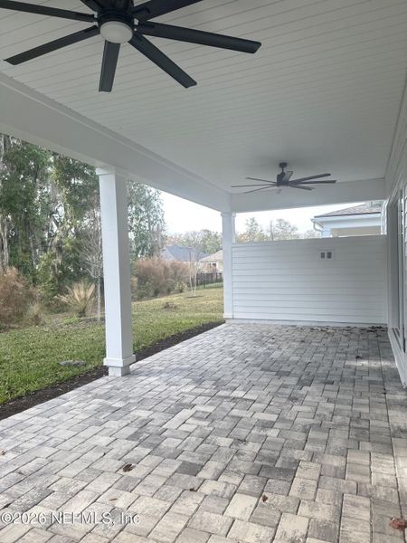 Exterior details and patio area of a home in Shores at RiverTown, St. Johns (Image 18).