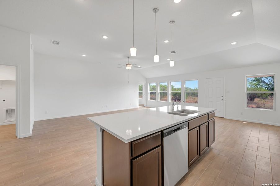 Furnished interior view inside a new home in Chaparral Ranch, Floresville (Image 6).