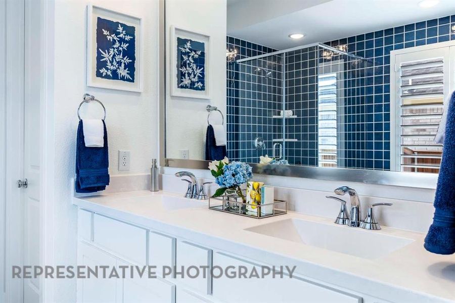 Furnished interior view inside a new home in Bel Air Village: 50ft. lots, Sherman (Image 37).