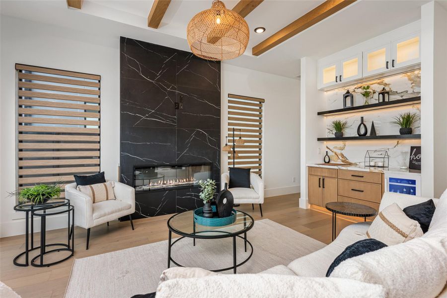 Furnished interior view inside a new home in , Stafford (Image 34).