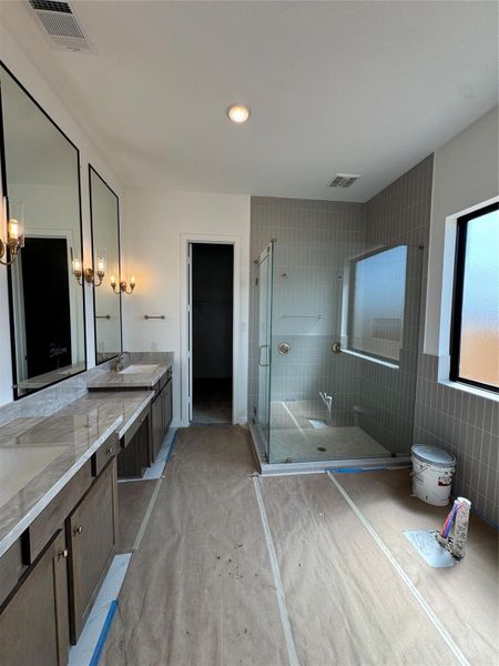 In-progress construction of a new home in Legacy Prairie at Katy Court 60', Katy, TX (Image 27).