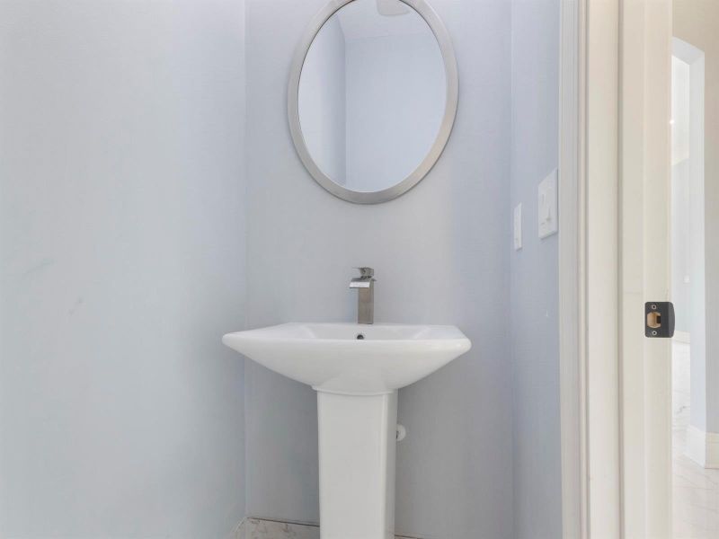 Half Bath Pedestal Sink 1