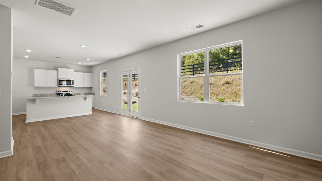 Representative unfurnished interior of a home built from the Belhaven by D.R. Horton in Creekview, Atlanta (Image 16).