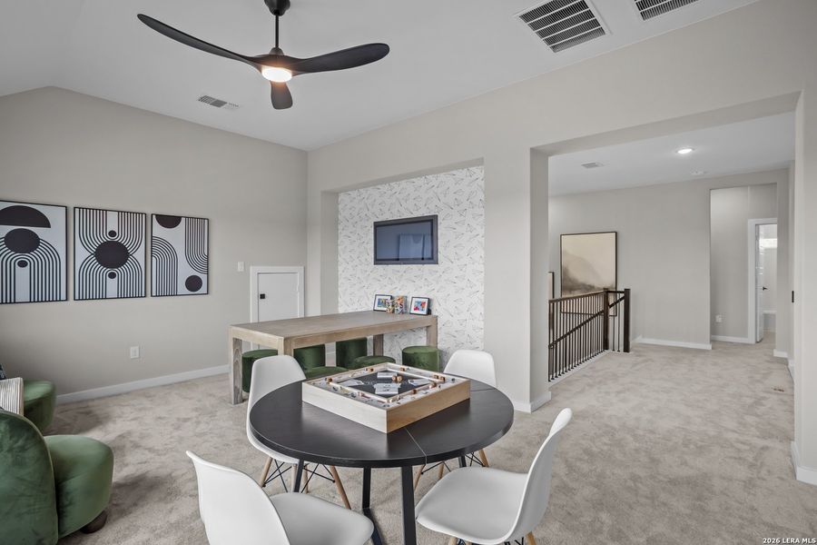 Furnished interior view inside a new home in The Parklands, Schertz (Image 30). Furnished interior view inside a new home in The Parklands, Schertz (Image 30).