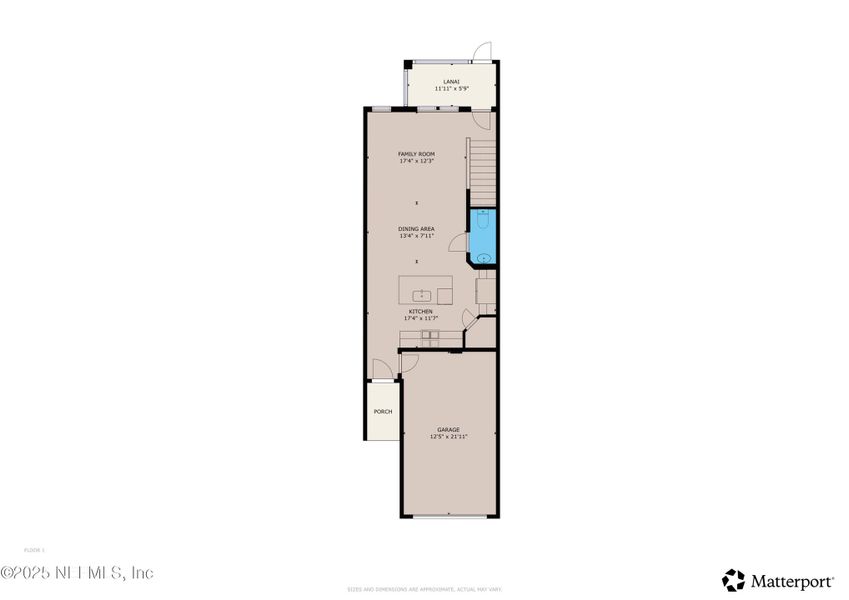 2D floor plan layout of this home in , Jacksonville, FL (Image 4).