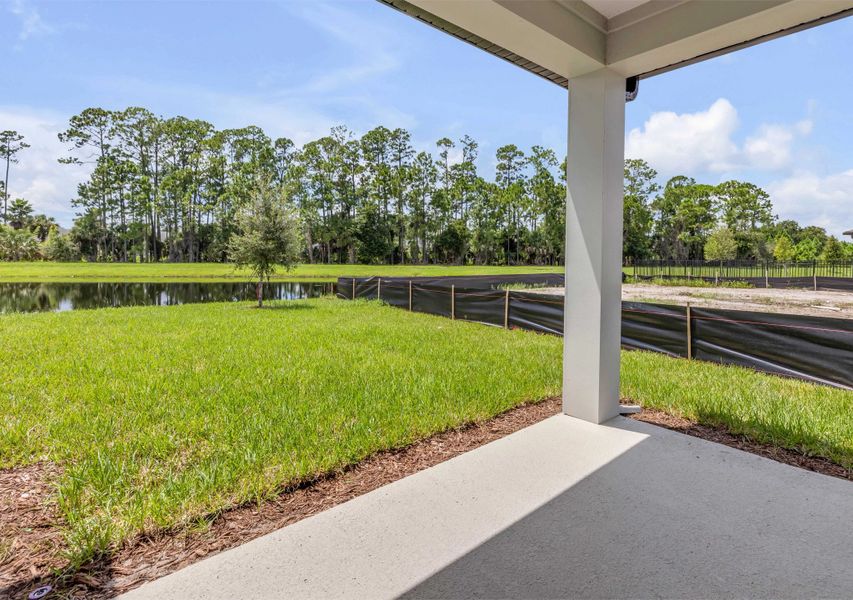 Exterior details and patio area of a home in Ardisia Park, New Smyrna Beach (Image 4). Exterior details and patio area of a home in Ardisia Park, New Smyrna Beach (Image 4).